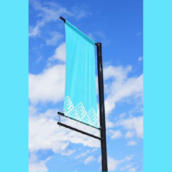 House builders banner pole