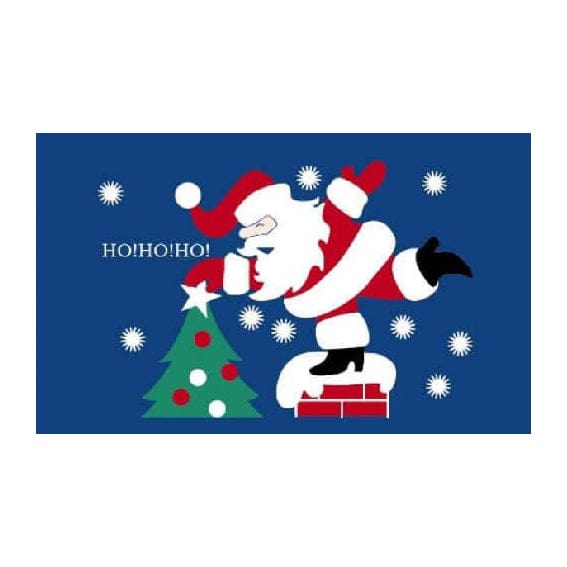 Christmas Ho Ho Ho 5ft x 3ft flag