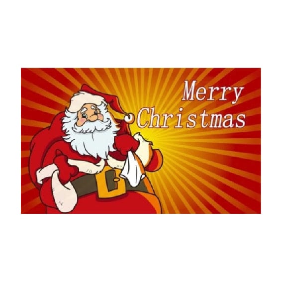 Christmas Santa (red) 5ft x 3ft flag