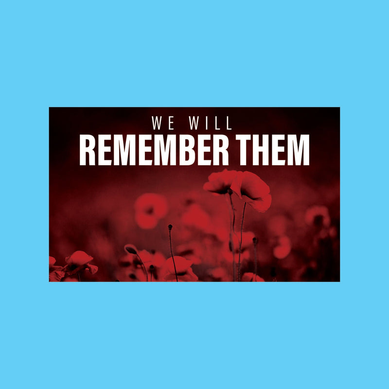 Remembrance Day Poppy Flag - Design 2