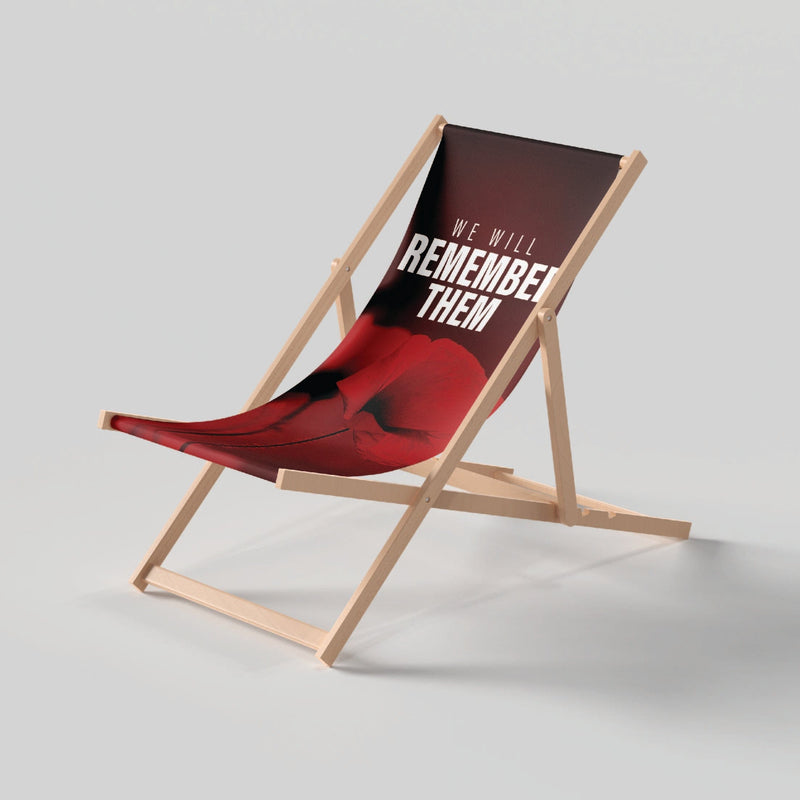 Remembrance Day commemorative deckchair