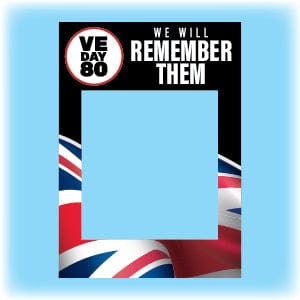 VE Day 80 Selfie Frame - Design 2