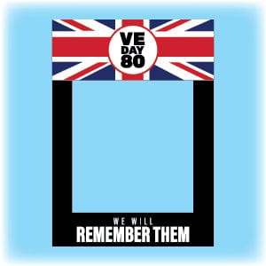 VE Day 80 Selfie Frame - Design 1