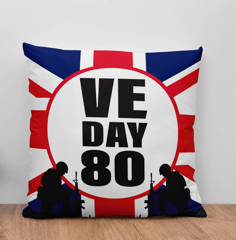 VE Day 80 commemorative cushion - Design 2