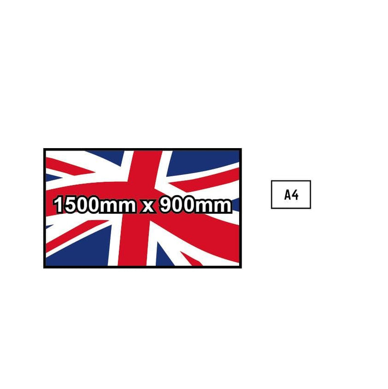 Custom Printed Flag - 1500mm x 900mm - QUICK DELIVERY