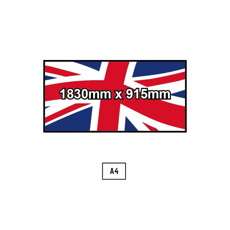 Custom Printed Flag - 1830mm x 915mm - EXPRESS DELIVERY