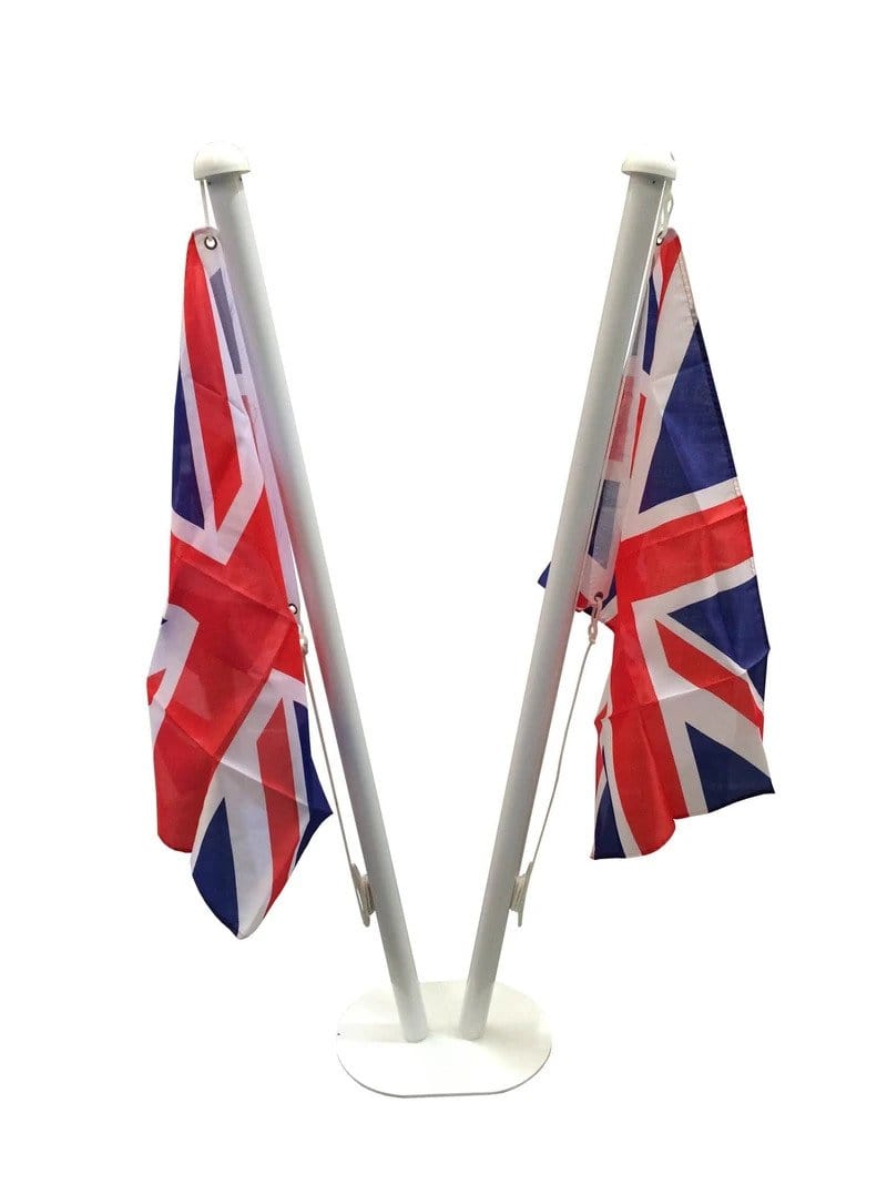 Indoor Flagpole - Twin Base - 2 metres high