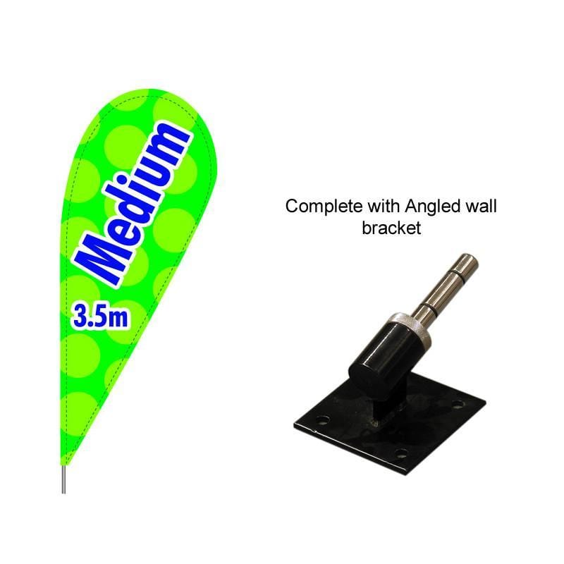 Medium Teardrop Flag with Angled bracket